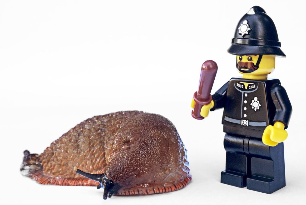 police character controlling slug